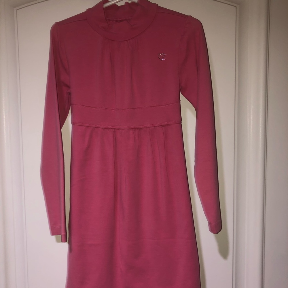 Girls Pink Long Sleeve Dress size 6
